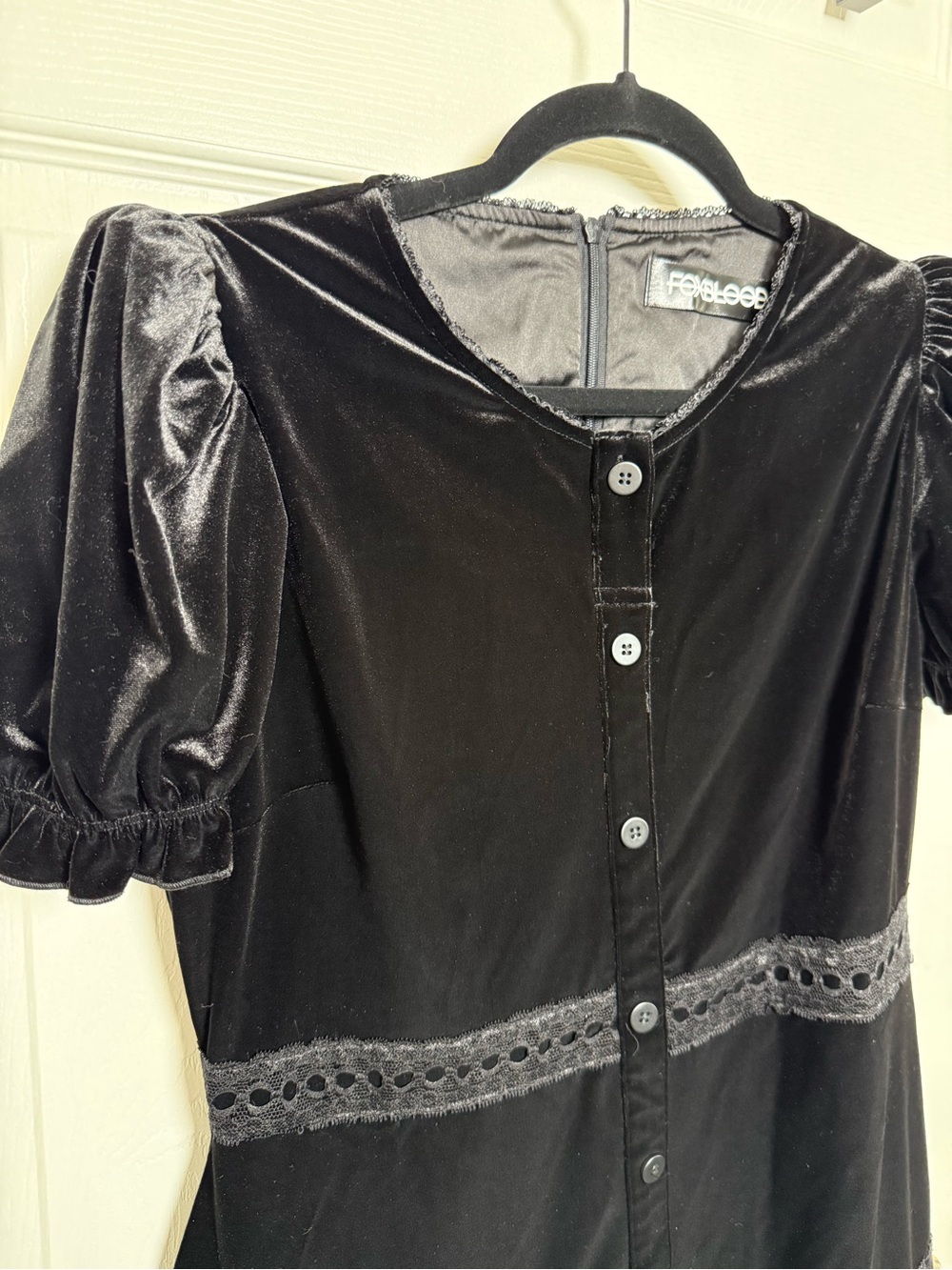 Foxblood Odette Velvet Mini Dress - Picture 6 of 11